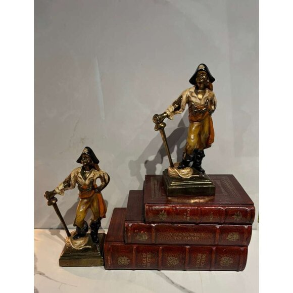 Vintage Pirate Figurine by Paul Herzel Bronze Clad S 10 x 4 - Picture 5 of 11